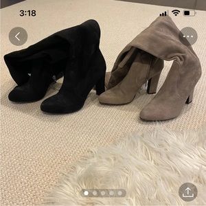 Two pairs of knee high boots!